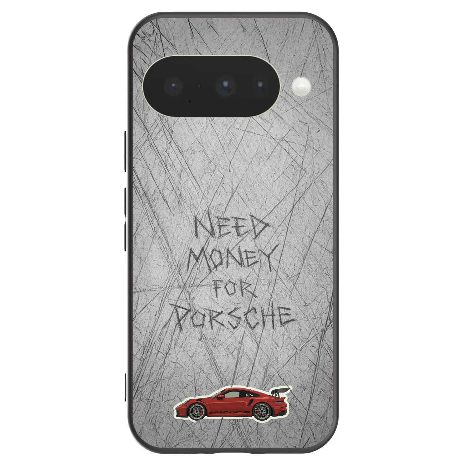 Picasee Μαύρη θήκη σιλικόνης για Google Pixel 10 - Garage Scratch