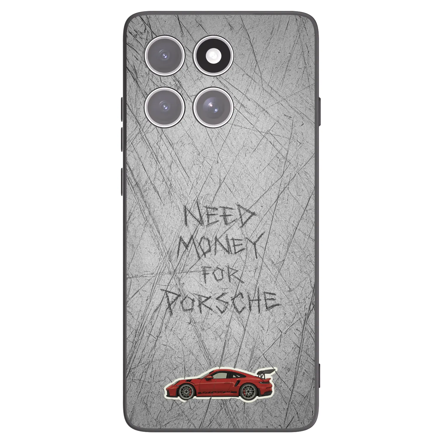 Picasee Μαύρη θήκη σιλικόνης για Motorola Edge 60 Fusion - Garage Scratch