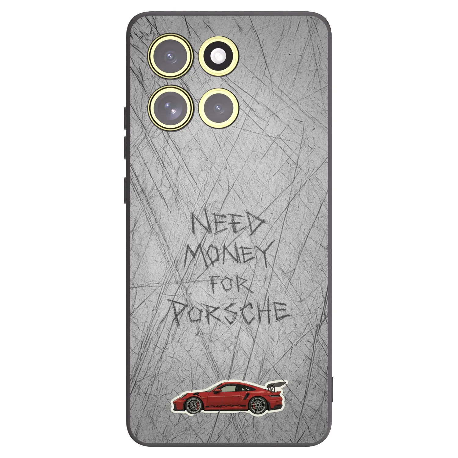 Picasee Μαύρη θήκη σιλικόνης για Motorola Moto G86 Power 5G - Garage Scratch