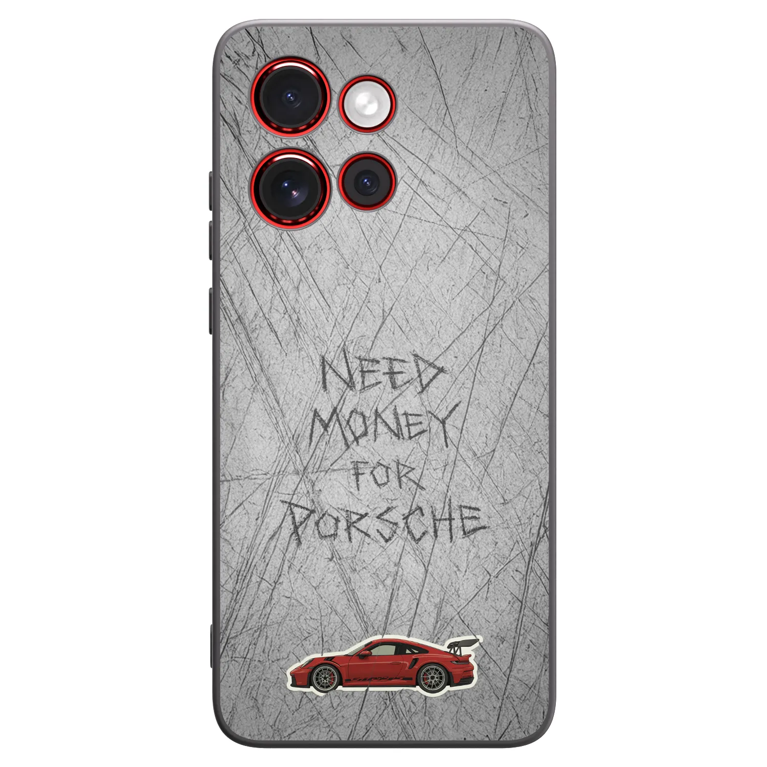 Picasee Μαύρη θήκη σιλικόνης για Motorola Edge 60 Neo 5G - Garage Scratch