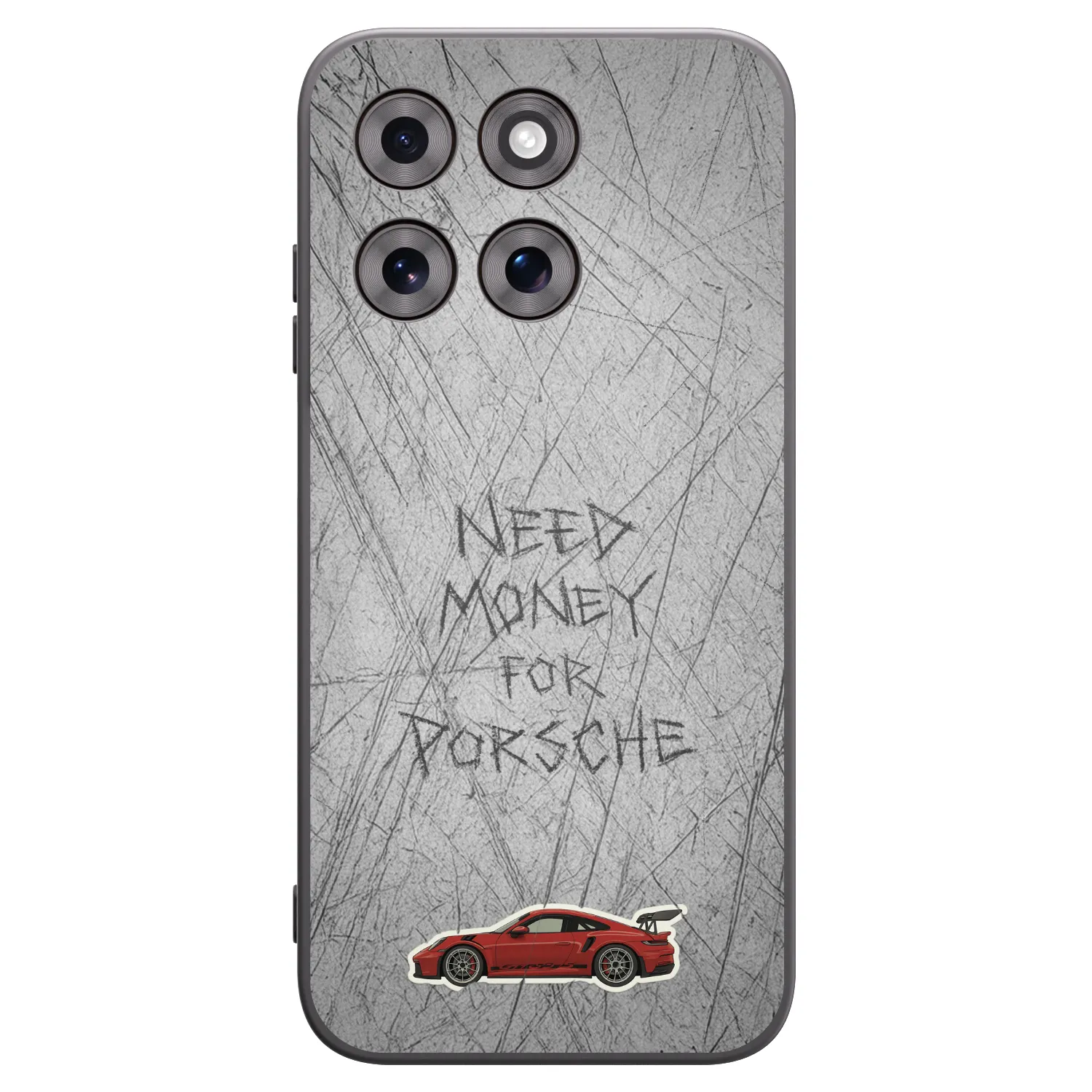 Picasee Μαύρη θήκη σιλικόνης για Motorola Moto G77 - Garage Scratch