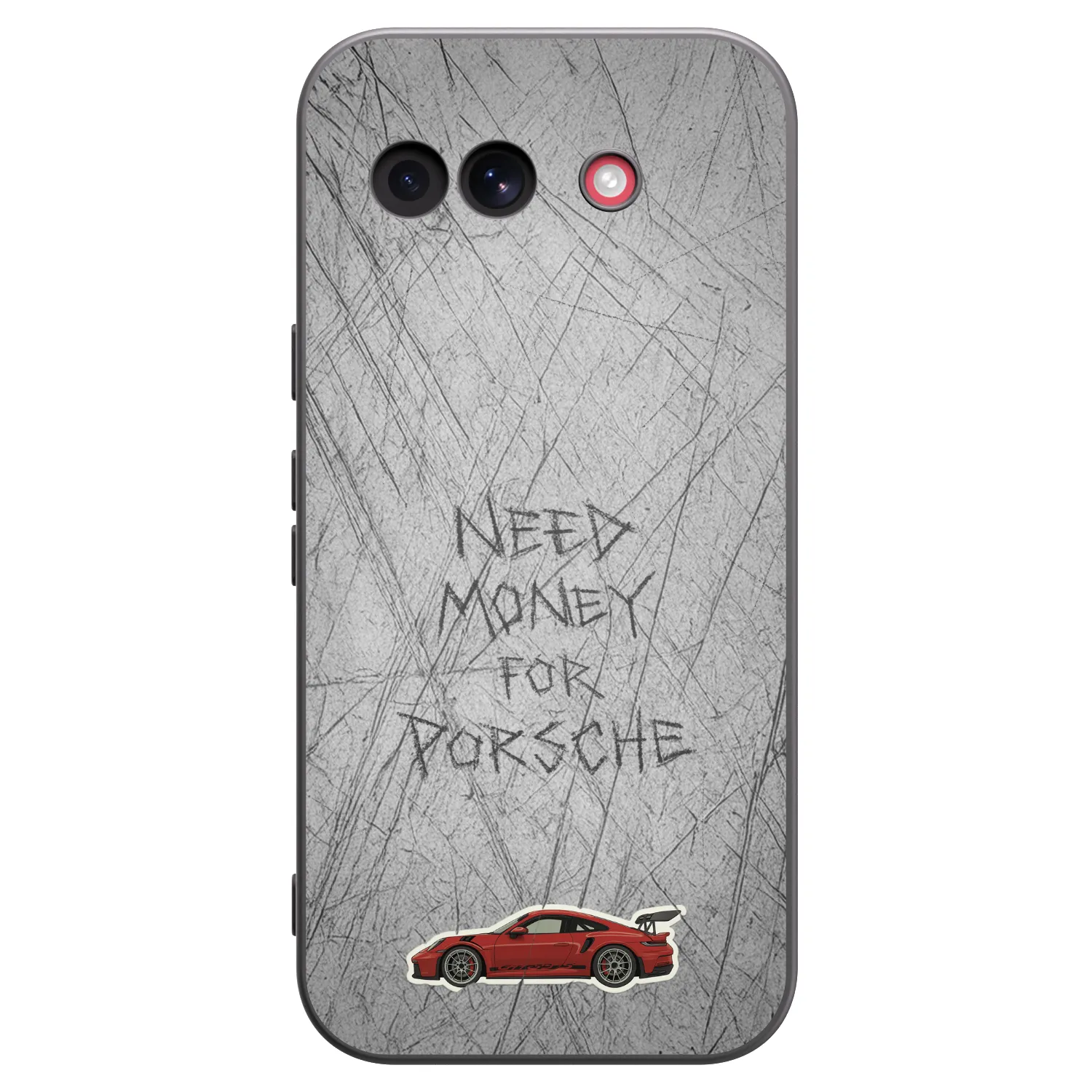 Picasee Μαύρη θήκη σιλικόνης για Google Pixel 10a - Garage Scratch