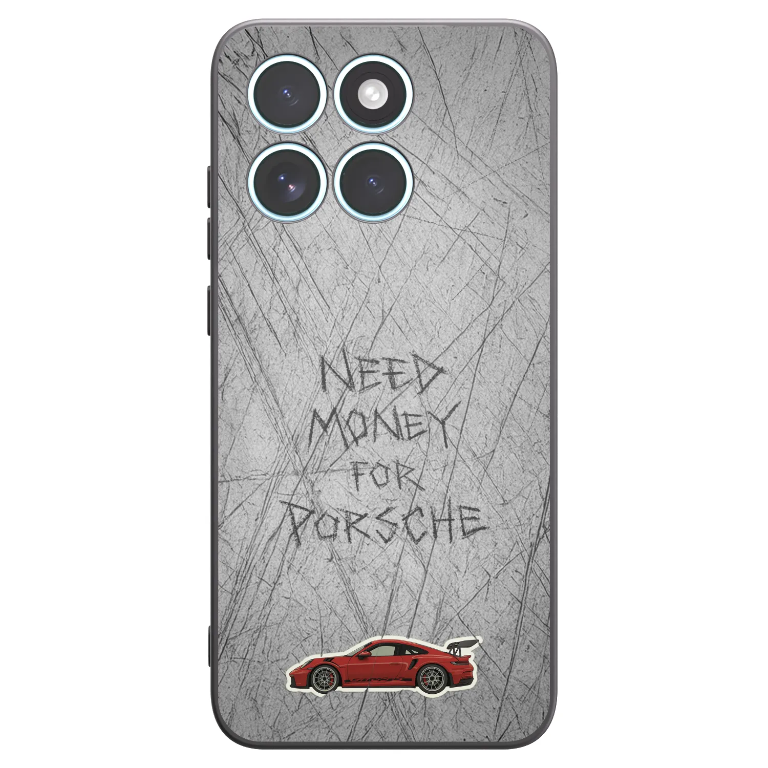 Picasee Μαύρη θήκη σιλικόνης για Motorola Edge 70 Fusion - Garage Scratch