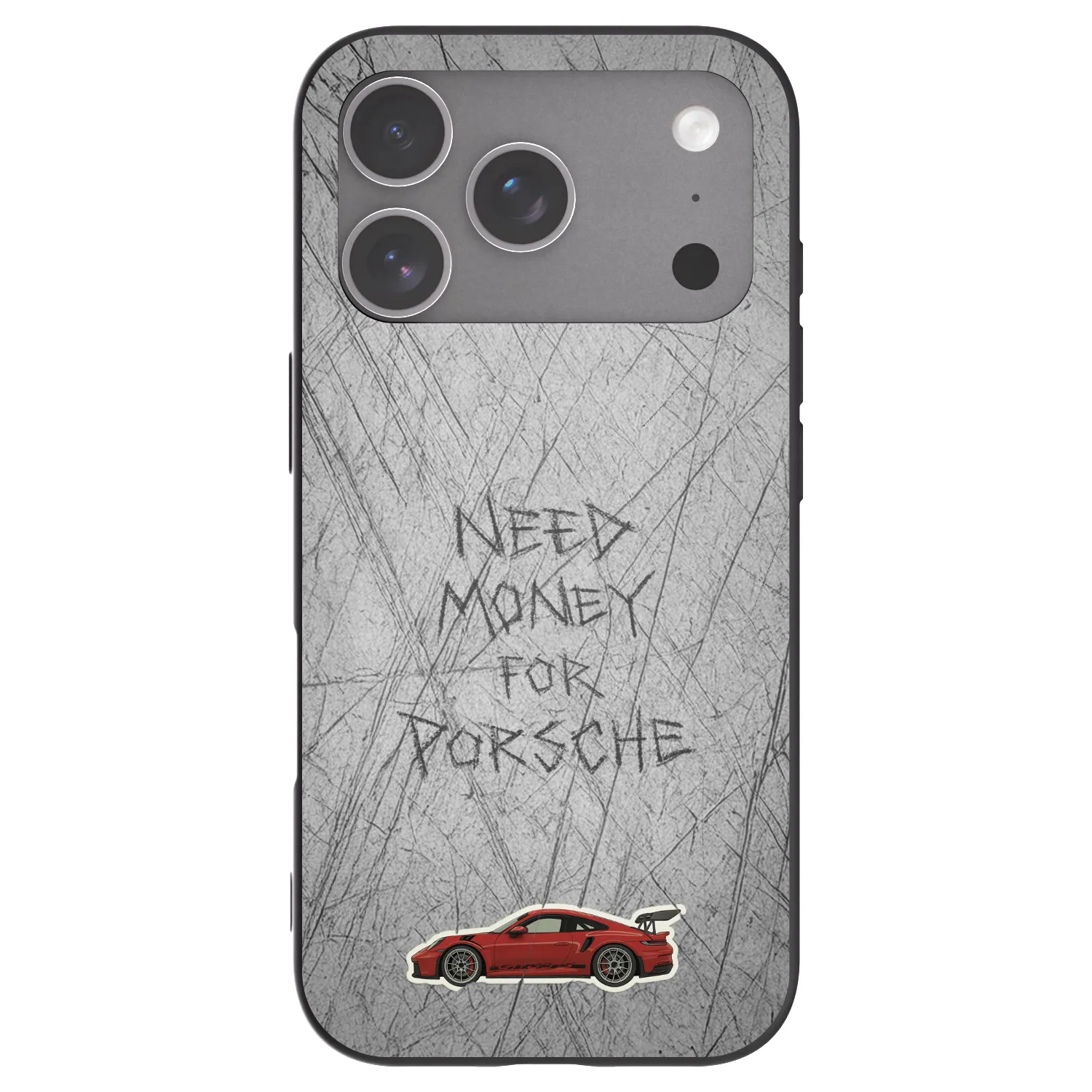 Picasee Μαύρη θήκη σιλικόνης για Apple iPhone 18 Pro - Garage Scratch
