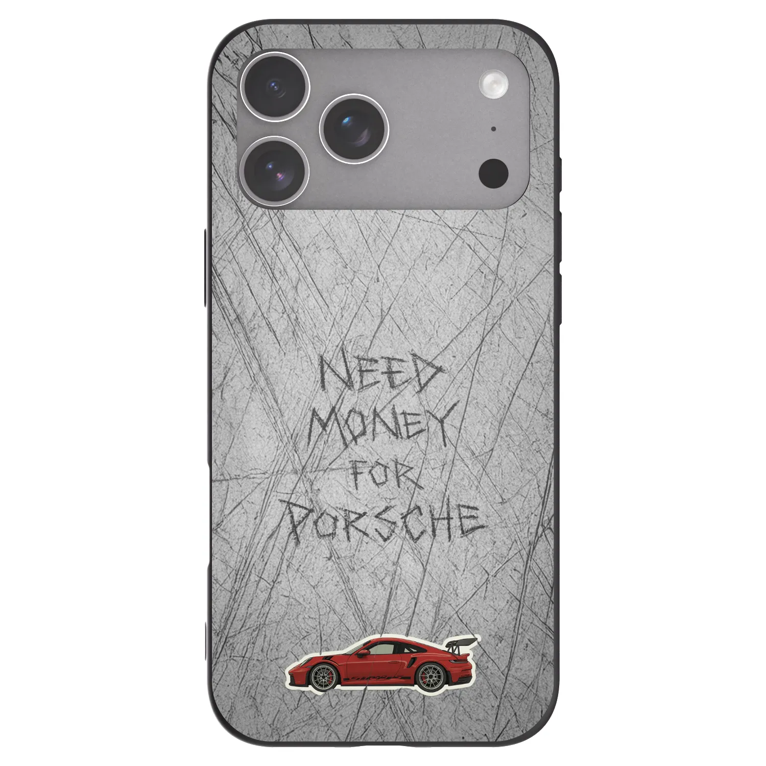 Picasee Μαύρη θήκη σιλικόνης για Apple iPhone 18 Pro Max - Garage Scratch