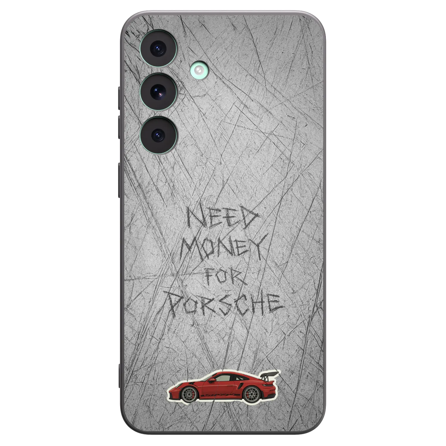 Picasee Μαύρη θήκη σιλικόνης για Samsung Galaxy S26 FE - Garage Scratch