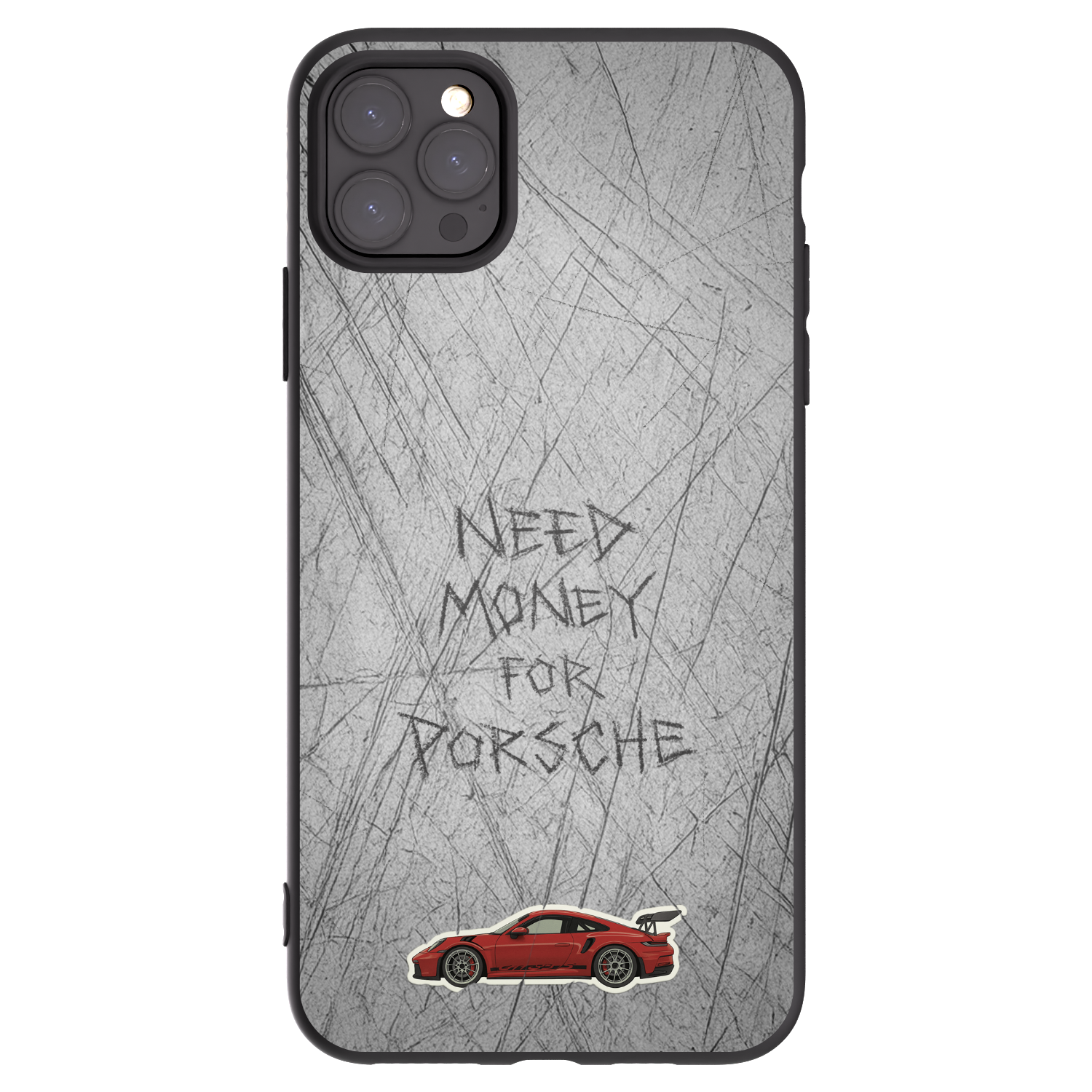 Picasee Μαύρη θήκη σιλικόνης για Apple iPhone 11 Pro Max - Garage Scratch