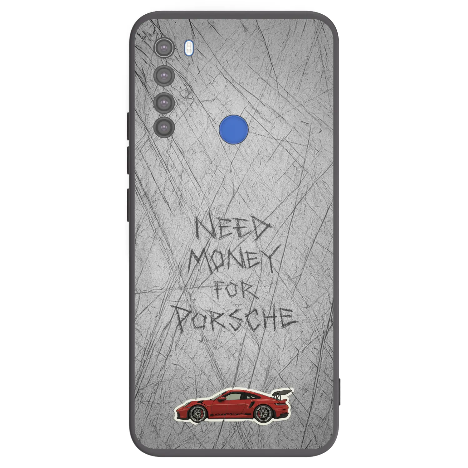 Picasee Μαύρη θήκη σιλικόνης για Xiaomi Redmi Note 8T - Garage Scratch