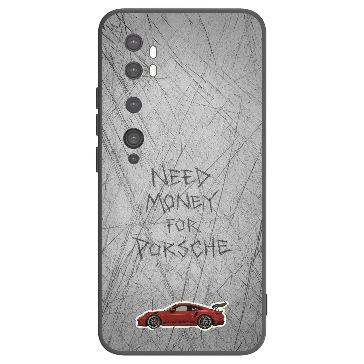 Picasee Μαύρη θήκη σιλικόνης για Xiaomi Mi Note 10 (Pro) - Garage Scratch