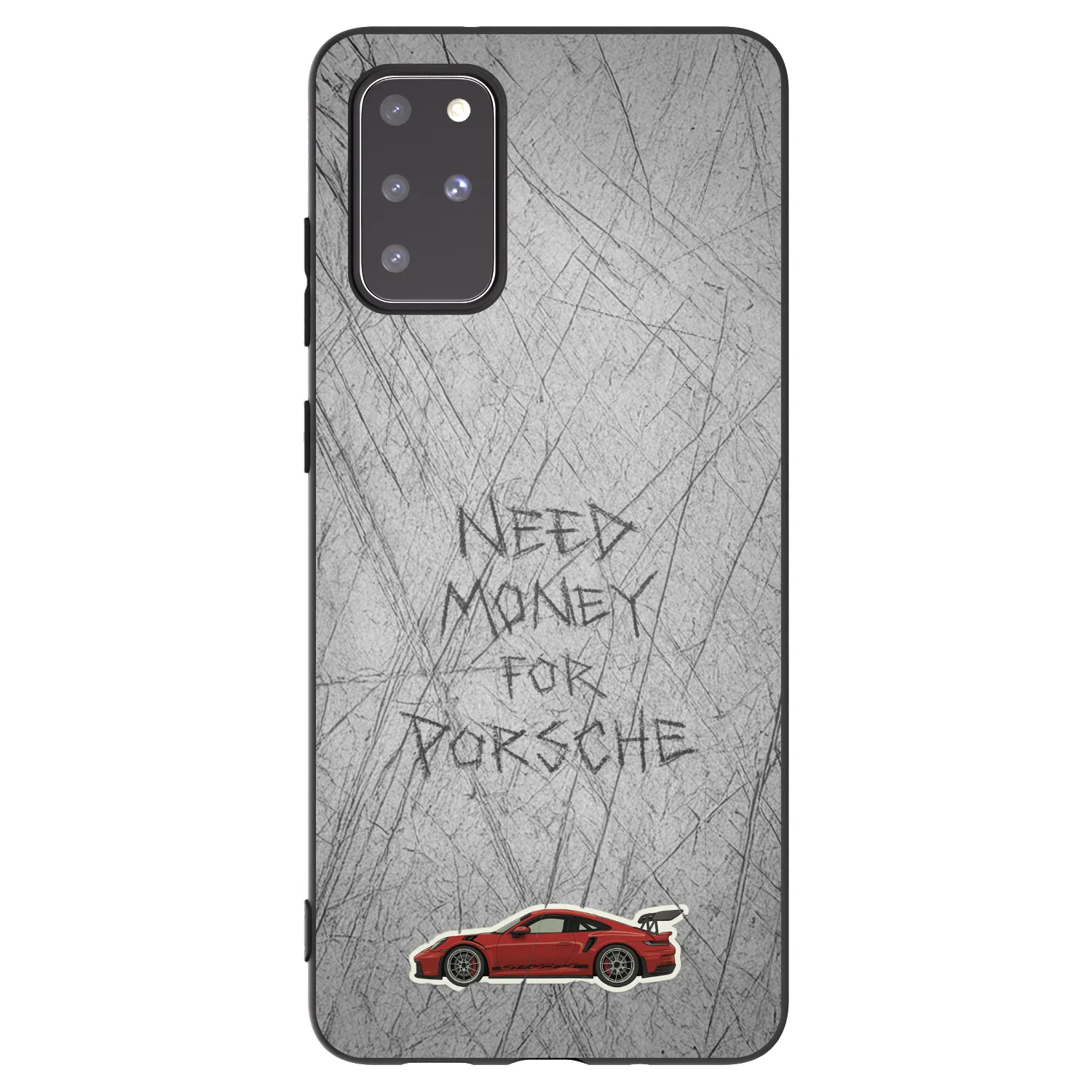 Picasee Μαύρη θήκη σιλικόνης για Samsung Galaxy S20+ G985F - Garage Scratch