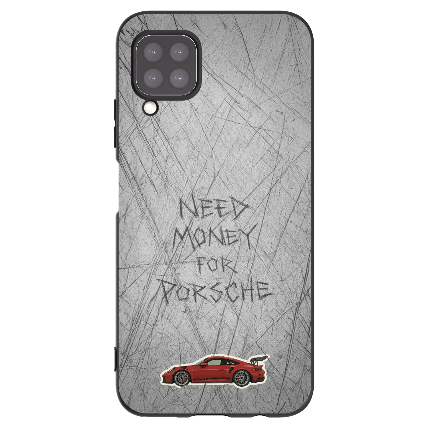 Picasee Μαύρη θήκη σιλικόνης για Huawei P40 Lite - Garage Scratch