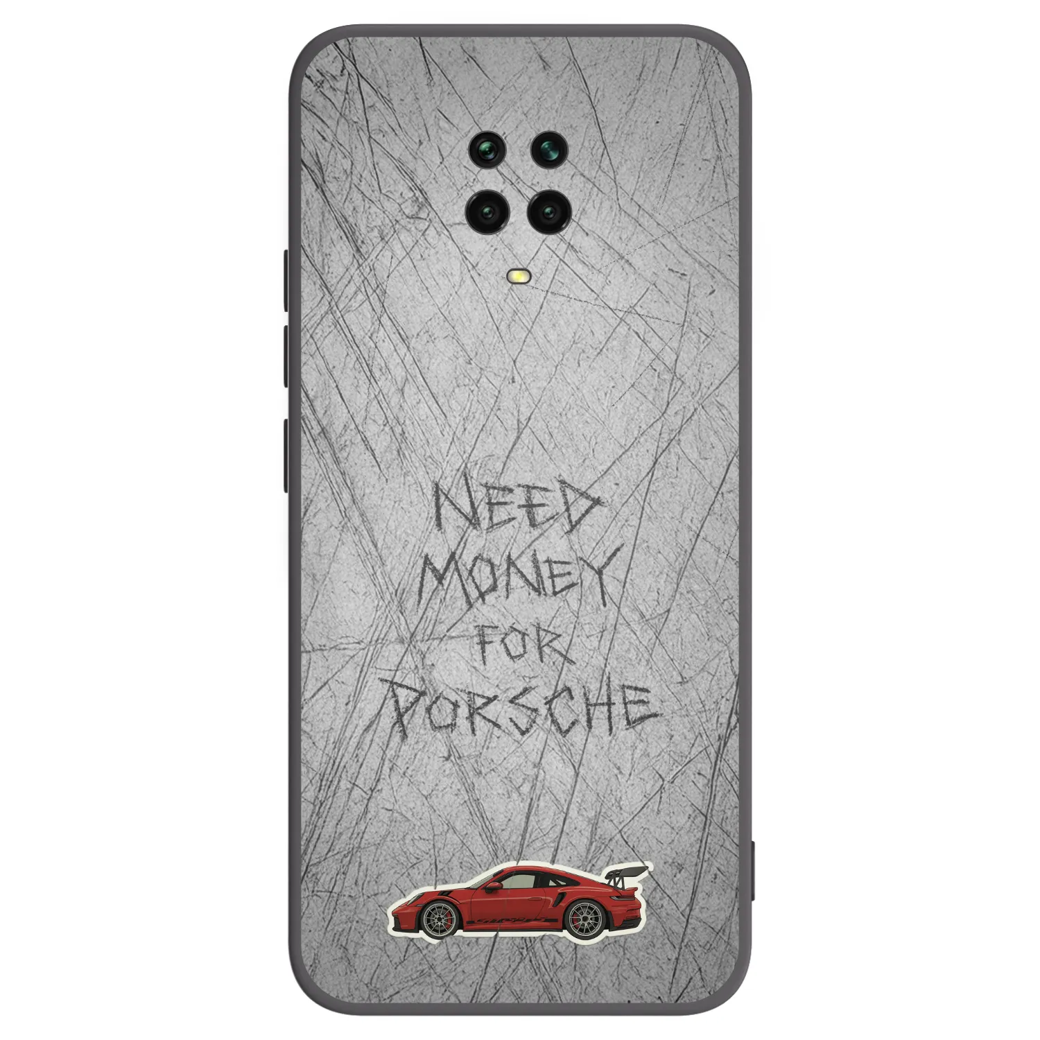 Picasee Μαύρη θήκη σιλικόνης για Xiaomi Redmi Note 9 Pro - Garage Scratch