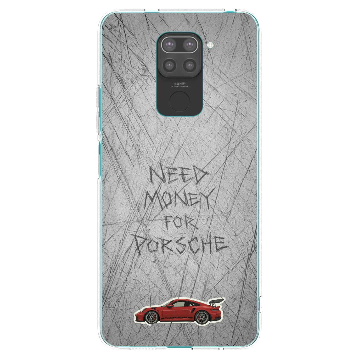 Picasee Μαύρη θήκη σιλικόνης για Xiaomi Redmi Note 9 - Garage Scratch