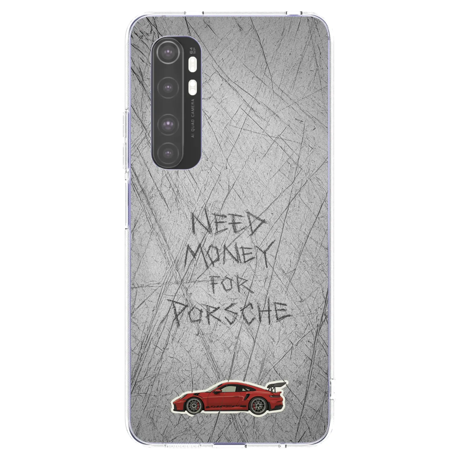 Picasee διαφανής θήκη σιλικόνης Xiaomi Mi Note 10 Lite - Garage Scratch