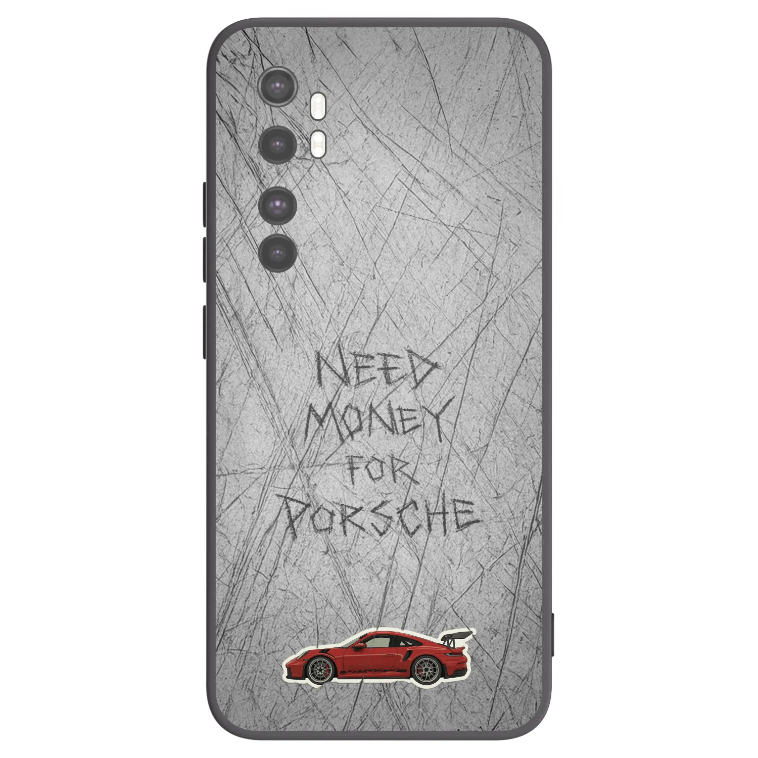 Picasee Μαύρη θήκη σιλικόνης για Xiaomi Mi Note 10 Lite - Garage Scratch