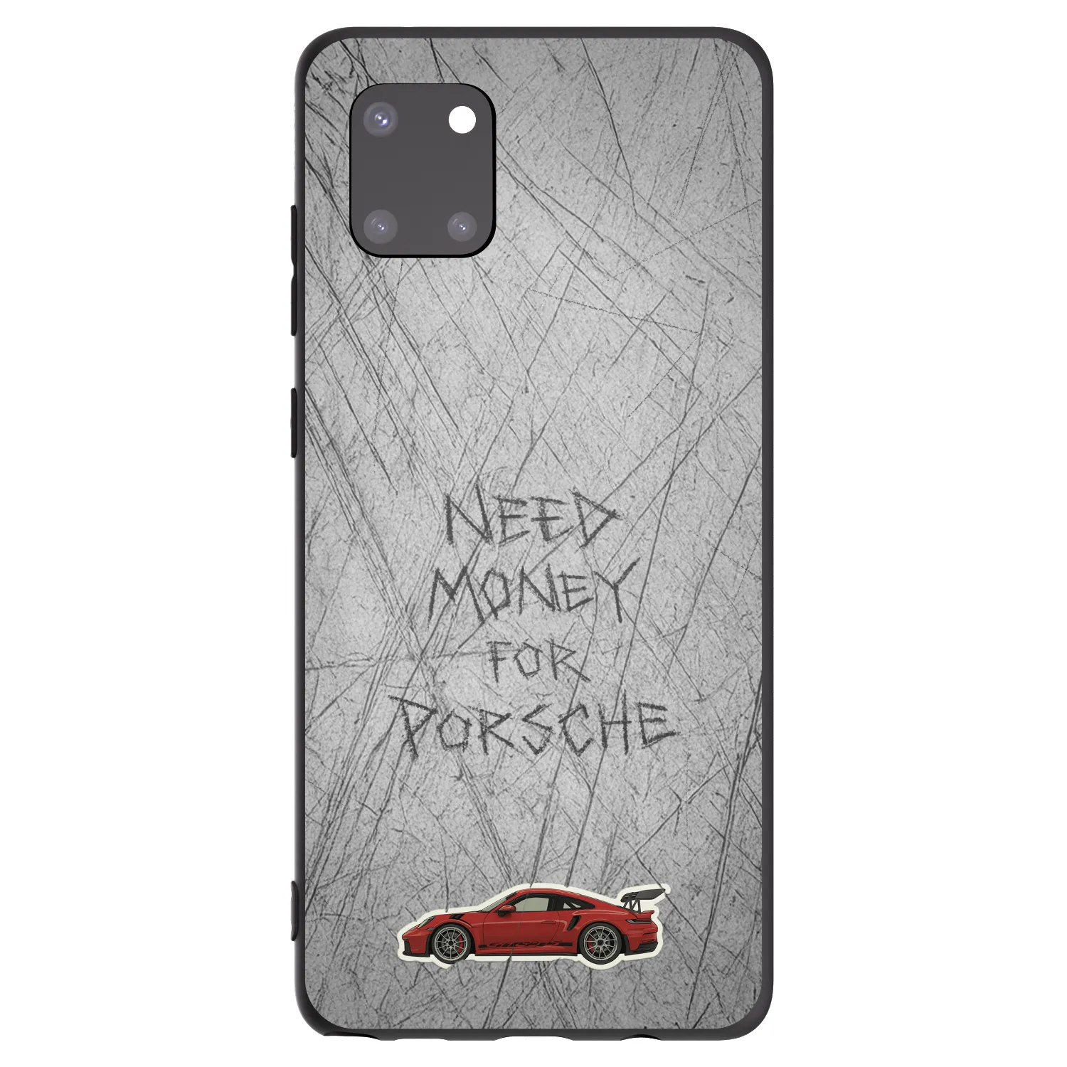 Picasee Μαύρη θήκη σιλικόνης για Samsung Galaxy Note 10 Lite N770F - Garage Scratch