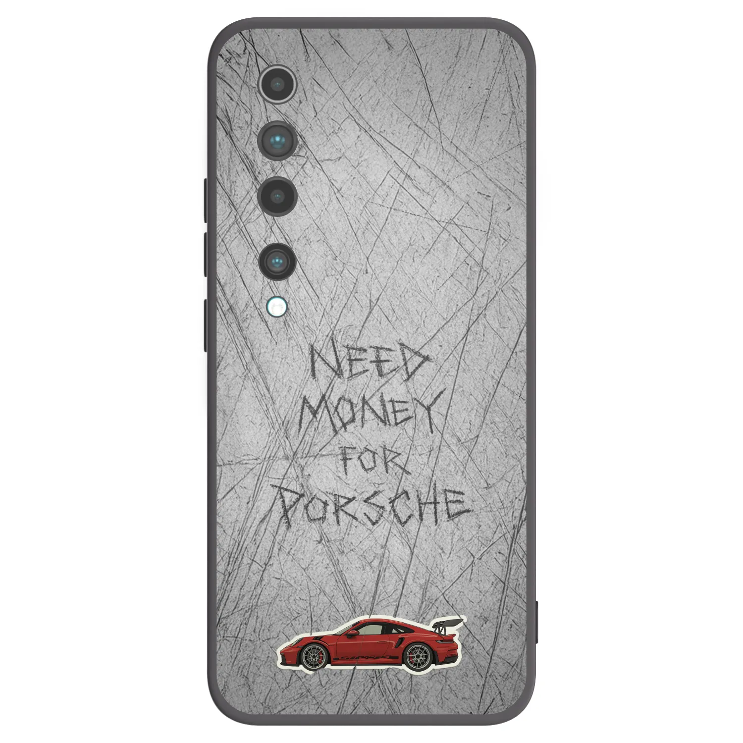 Picasee Μαύρη θήκη σιλικόνης για Xiaomi Mi 10 - Garage Scratch