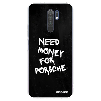 Picasee διαφανής θήκη σιλικόνης Xiaomi Redmi 9 - Black Dollar