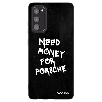 Picasee Μαύρη θήκη σιλικόνης για Samsung Galaxy S20 FE - Black Dollar