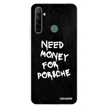 Picasee διαφανής θήκη σιλικόνης Realme 6i - Black Dollar