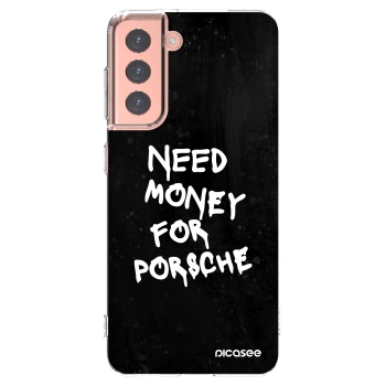Picasee διαφανής θήκη σιλικόνης Samsung Galaxy S21 5G G991B - Black Dollar