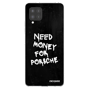 Picasee διαφανής θήκη σιλικόνης Samsung Galaxy A42 A426B - Black Dollar
