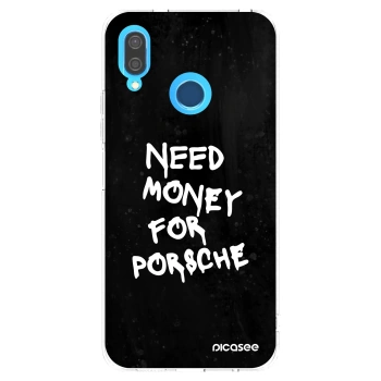 Picasee διαφανής θήκη σιλικόνης Huawei P20 Lite - Black Dollar