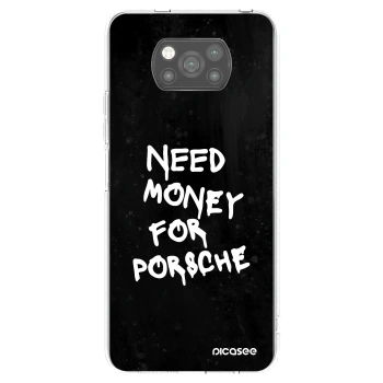 Picasee Μαύρη θήκη σιλικόνης για Xiaomi Poco X3 Pro - Black Dollar