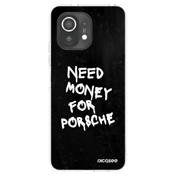 Picasee διαφανής θήκη σιλικόνης Xiaomi Mi 11 - Black Dollar