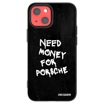 Picasee Μαύρη θήκη σιλικόνης για Apple iPhone 13 mini - Black Dollar