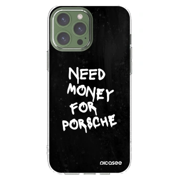 Picasee διαφανής θήκη σιλικόνης Apple iPhone 13 Pro Max - Black Dollar
