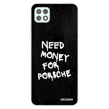 Picasee διαφανής θήκη σιλικόνης Samsung Galaxy A22 A226B 5G - Black Dollar