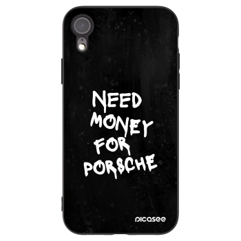 Picasee Μαύρη θήκη σιλικόνης για Apple iPhone XR - Black Dollar