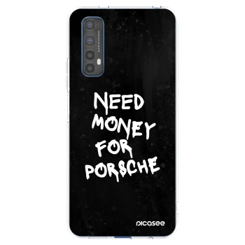 Picasee διαφανής θήκη σιλικόνης Realme 7 - Black Dollar