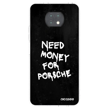 Picasee διαφανής θήκη σιλικόνης Xiaomi Redmi Note 9T - Black Dollar