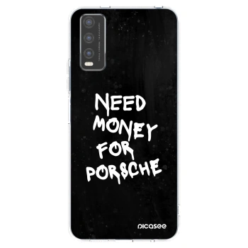 Picasee διαφανής θήκη σιλικόνης Vivo Y20s - Black Dollar