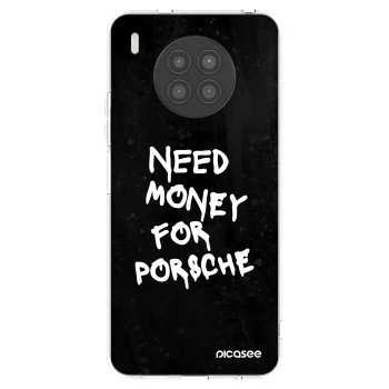 Picasee διαφανής θήκη σιλικόνης Huawei Nova 8i - Black Dollar
