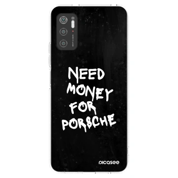 Picasee διαφανής θήκη σιλικόνης Xiaomi Poco M3 Pro 5G - Black Dollar