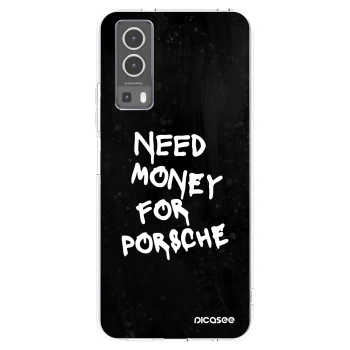 Picasee διαφανής θήκη σιλικόνης Vivo Y72 5G - Black Dollar