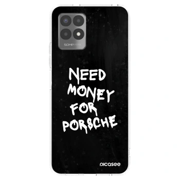 Picasee διαφανής θήκη σιλικόνης Realme 8i - Black Dollar