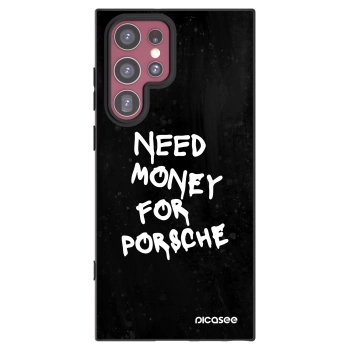 Picasee Μαύρη θήκη σιλικόνης για Samsung Galaxy S22 Ultra 5G - Black Dollar