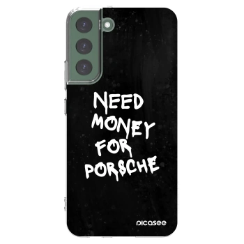 Picasee διαφανής θήκη σιλικόνης Samsung Galaxy S22+ 5G - Black Dollar