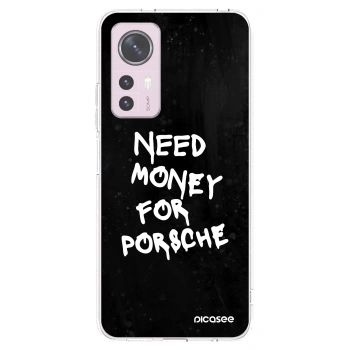 Picasee διαφανής θήκη σιλικόνης Xiaomi 12 - Black Dollar