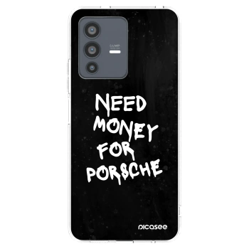 Picasee διαφανής θήκη σιλικόνης Vivo V23 5G - Black Dollar
