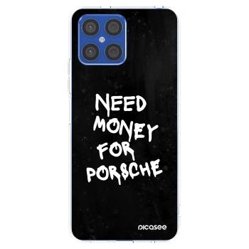 Picasee διαφανής θήκη σιλικόνης Honor X8 4G - Black Dollar
