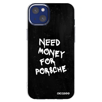 Picasee διαφανής θήκη σιλικόνης Apple iPhone 14 Plus - Black Dollar