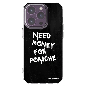 Picasee διαφανής θήκη σιλικόνης Apple iPhone 14 Pro - Black Dollar