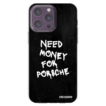 Picasee διαφανής θήκη σιλικόνης Apple iPhone 14 Pro Max - Black Dollar