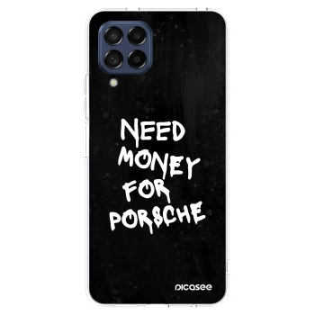 Picasee διαφανής θήκη σιλικόνης Samsung Galaxy M53 5G - Black Dollar