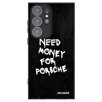 Picasee Μαύρη θήκη σιλικόνης για Samsung Galaxy S23 Ultra 5G - Black Dollar